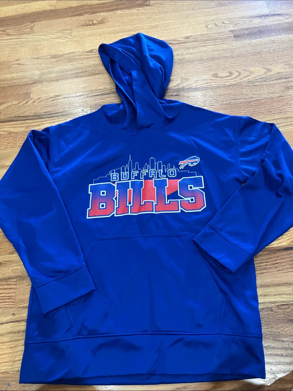 Team Apparel Kids Royal Blue Buffalo Bills Pullover Hoodie Sz 18 EUC